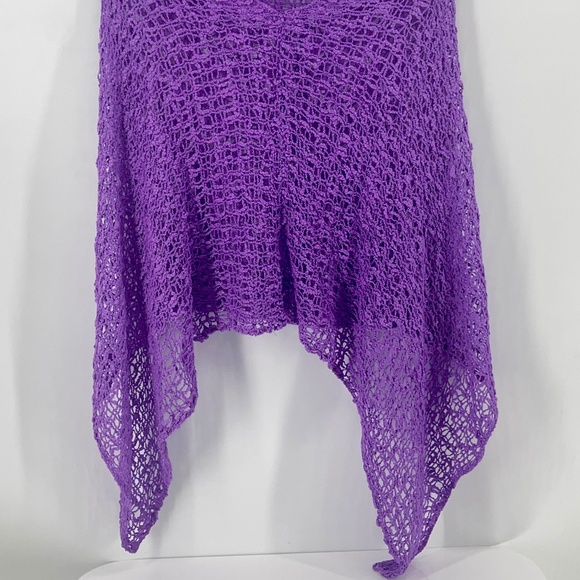Purple Pancho Super Soft Lavender Night On the Town Shoulder Wrap Mint Condition - Picture 3 of 3